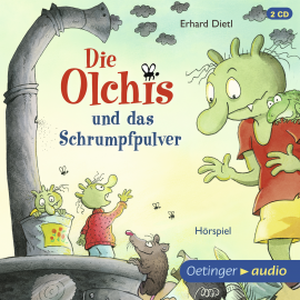 Hörbuch Die Olchis und das Schrumpfpulver  - Autor Erhard Dietl   - gelesen von Schauspielergruppe