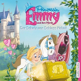 Hörbuch Prinzessin Emmy und ihre Pferde. Der Schatz von Schloss Kobalt  - Autor Florentine Wolf   - gelesen von Solveig Duda