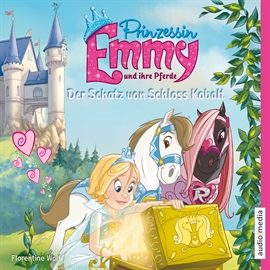 Hörbuch Prinzessin Emmy und ihre Pferde. Der Schatz von Schloss Kobalt  - Autor Florentine Wolf   - gelesen von Solveig Duda