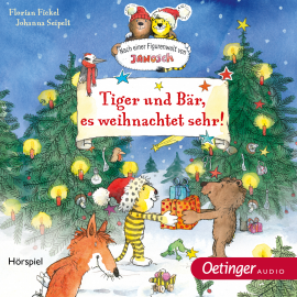 Hörbuch Tiger und Bär, es weihnachtet sehr  - Autor Florian Fickel   - gelesen von Stefan Kaminski