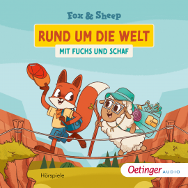 Hörbuch Rund um die Welt mit Fuchs und Schaf  - Autor Fox and Sheep   - gelesen von Schauspielergruppe