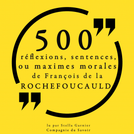 Hörbuch 500 réflexions, sentences ou maximes morales de François de la Rochefoucauld  - Autor François de la Rochefoucauld   - gelesen von Stella Garnier