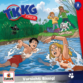 Hörbuch TKKG Junior - Folge 02: Vorsicht: Bissig!  - Autor Frank Gustavus   - gelesen von N.N.