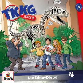 Hörbuch TKKG Junior - Folge 05: Die Dino-Diebe  - Autor Frank Gustavus  