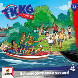 Hörbuch TKKG Junior - Folge 23: Schmugglerbande voraus!  - Autor Frank Gustavus  