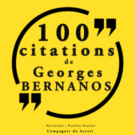 Hörbuch 100 citations Georges Bernanos  - Autor Georges Bernanos   - gelesen von Pauline Paolini