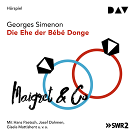 Hörbuch Die Ehe der Bébé Donge  - Autor Georges Simenon   - gelesen von Hans Paetsch