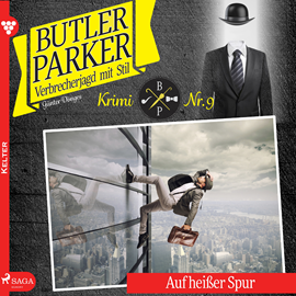 Hörbuch Auf heißer Spur (Butler Parker 9)  - Autor Günter Dönges   - gelesen von Thorsten Breitfeldt