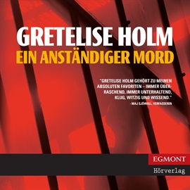 Hörbuch Ein anständiger Mord - Ein Karin Sommer Krimi  - Autor Gretelise Holm   - gelesen von Marion Reuter