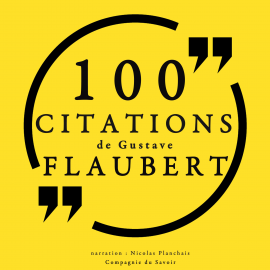 Hörbuch 100 citations de Gustave Flaubert  - Autor Gustave Flaubert   - gelesen von Elodie Huber