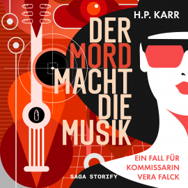 Hörbuch Der Mord macht die Musik - Ein Fall für Kommissarin Vera Falck  - Autor H.P. Karr   - gelesen von Susanne Lehmann