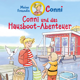 Hörbuch Conni und das Hausboot-Abenteuer  - Autor Hans-Joachim Herwald   - gelesen von Schauspielergruppe