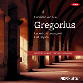 Hörbuch Gregorius  - Autor Hartmann von Aue   - gelesen von Rolf Boysen