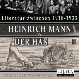 Hörbuch Der Haß 3  - Autor Heinrich Mann   - gelesen von Friedrich Frieden