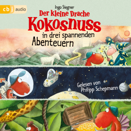 Hörbuch Der kleine Drache Kokosnuss in drei spannenden Abenteuern  - Autor Ingo Siegner   - gelesen von Philipp Schepmann