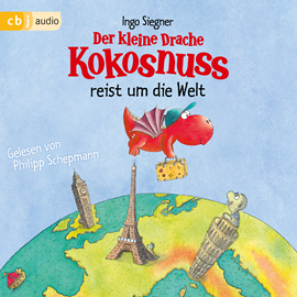 Hörbuch Der kleine Drache Kokosnuss reist um die Welt  - Autor Ingo Siegner   - gelesen von Philipp Schepmann