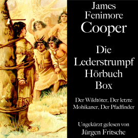 Hörbuch James Fenimore Cooper: Die Lederstrumpf Hörbuch Box  - Autor James Fenimore Cooper   - gelesen von Jürgen Fritsche