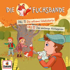 Hörbuch Folge 06: Fall 11: Die seltsame Schatzkarte / Fall 12: Das eintönige Mittagessen  - Autor Jana Lini   - gelesen von Die Fuchsbande.