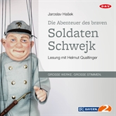 Hörbuch Die Abenteuer des braven Soldaten Schwejk   - Autor Jaroslav Hasek   - gelesen von Helmut Qualtinger