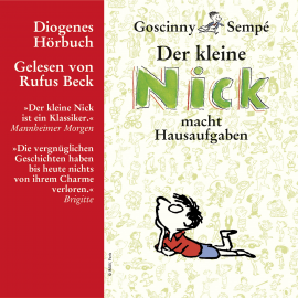 Hörbuch Der kleine Nick macht Hausaufgaben  - Autor Jean-Jacques Sempé   - gelesen von Rufus Beck