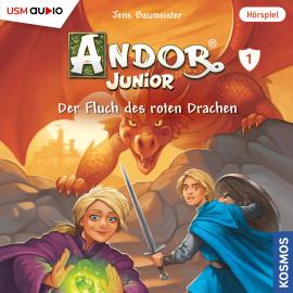 Hörbuch Andor Junior, Folge 1: Der Fluch des roten Drachen  - Autor Jens Baumeister   - gelesen von Schauspielergruppe