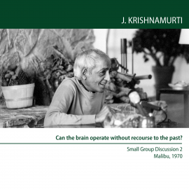 Hörbuch Can the brain operate without recourse to the past?  - Autor Jiddu Krishnamurti   - gelesen von Jiddu Krishnamurti