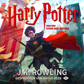 Hörbuch Harry Potter und der Stein der Weisen (Harry Potter 1)  - Autor J.K. Rowling   - gelesen von Rufus Beck