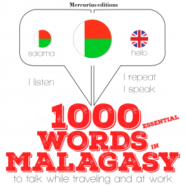 Hörbuch 1000 essential words in Malagasy  - Autor JM Gardner   - gelesen von Katie Mercurius