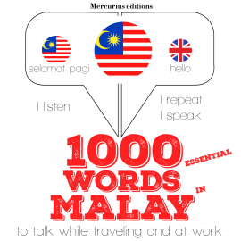 Hörbuch 1000 essential words in Malay  - Autor JM Gardner   - gelesen von Katie Mercurius