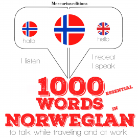 Hörbuch 1000 essential words in Norwegian  - Autor JM Gardner   - gelesen von Katie Mercurius