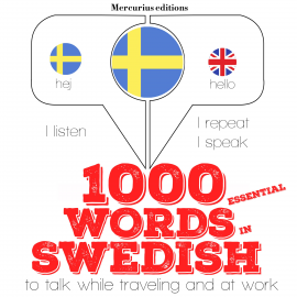 Hörbuch 1000 essential words in Swedish  - Autor JM Gardner   - gelesen von Katie H Mercurius