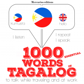 Hörbuch 1000 essential words in Tagalog  - Autor JM Gardner   - gelesen von Katie H Mercurius