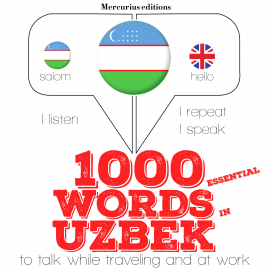 Hörbuch 1000 essential words in Uzbek  - Autor JM Gardner   - gelesen von Katie H Mercurius