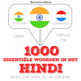 Hörbuch 1000 essentiële woorden in het Hindi  - Autor JM Gardner   - gelesen von Emma Mercurius