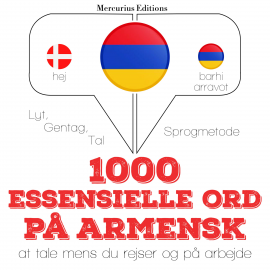 Hörbuch 1000 essentielle ord på armensk  - Autor JM Gardner   - gelesen von Amalie Mercurius