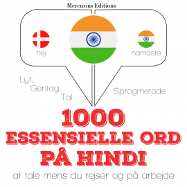 Hörbuch 1000 essentielle ord på hindi  - Autor JM Gardner   - gelesen von Amalie Mercurius