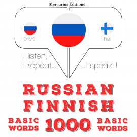 Hörbuch 1000 основных слов на финском языке  - Autor JM Gardner   - gelesen von Veronika Mercurius