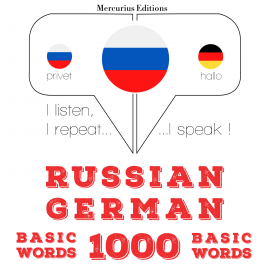 Hörbuch 1000 основных слов на немецком языке  - Autor JM Gardner   - gelesen von Veronika Mercurius