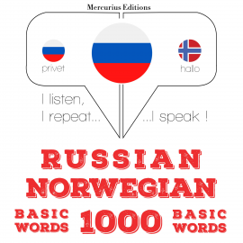 Hörbuch 1000 основных слов в норвежском  - Autor JM Gardner   - gelesen von Veronika Mercurius