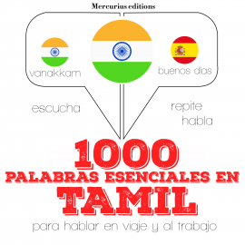 Hörbuch 1000 palabras esenciales en Tamil  - Autor JM Gardner   - gelesen von Ana Mercurius