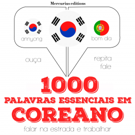 Hörbuch 1000 palavras essenciais em coreano  - Autor JM Gardner   - gelesen von Iana Serena Mercurius