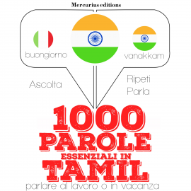Hörbuch 1000 parole essenziali in Tamil  - Autor JM Gardner   - gelesen von Francesca Mercurius