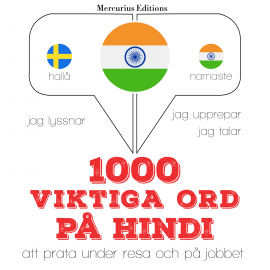 Hörbuch 1000 viktiga ord på hindi  - Autor JM Gardner   - gelesen von Veronika Mercurius