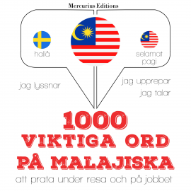Hörbuch 1000 viktiga ord på malajiska  - Autor JM Gardner   - gelesen von Veronika Mercurius
