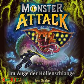 Hörbuch Im Auge der Höllenschlange - Monster Attack, Teil 3  - Autor Jon Drake   - gelesen von Emrah Demir