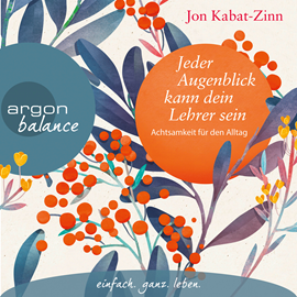 Hörbuch Jeder Augenblick kann dein Lehrer sein - Achtsamkeit für den Alltag (Ungekürzte Lesung)  - Autor Jon Kabat-Zinn   - gelesen von Andreas Neumann