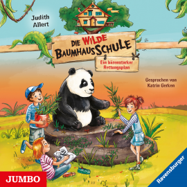 Hörbuch Die wilde Baumhausschule. Ein bärenstarker Rettungsplan  - Autor Judith Allter   - gelesen von Katrin Gerken