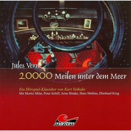 Hörbuch 20.000 Meilen unter dem Meer  - Autor Jules Verne   - gelesen von Schauspielergruppe