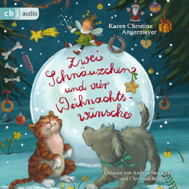 Hörbuch Zwei Schnäuzchen und vier Weihnachtswünsche  - Autor Karen Christine Angermayer   - gelesen von Schauspielergruppe