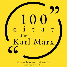 Hörbuch 100 citat från Karl Marx  - Autor Karl Marx   - gelesen von Johannes Johnström